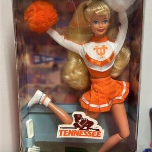 Barbie Cheerleader Doll with Orange and White Outfit